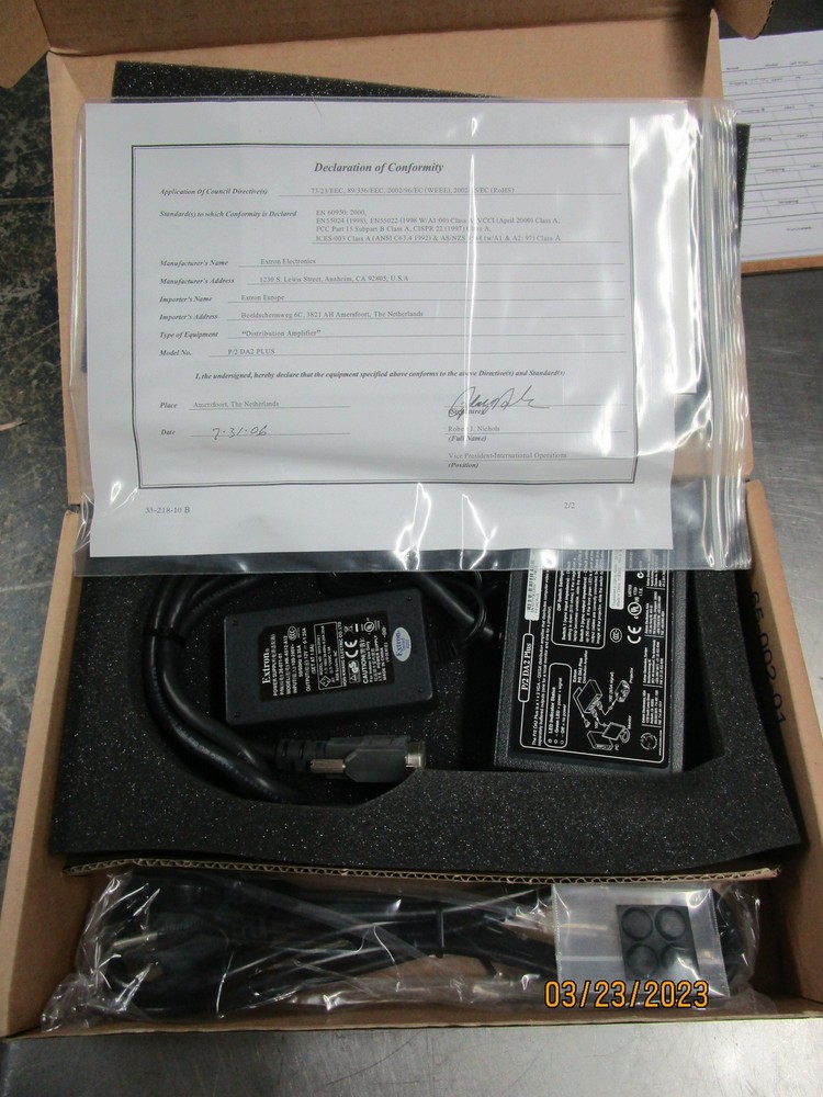 Extron Electronics DA2 Plus VGA Distribution Amplifier 60-046-03