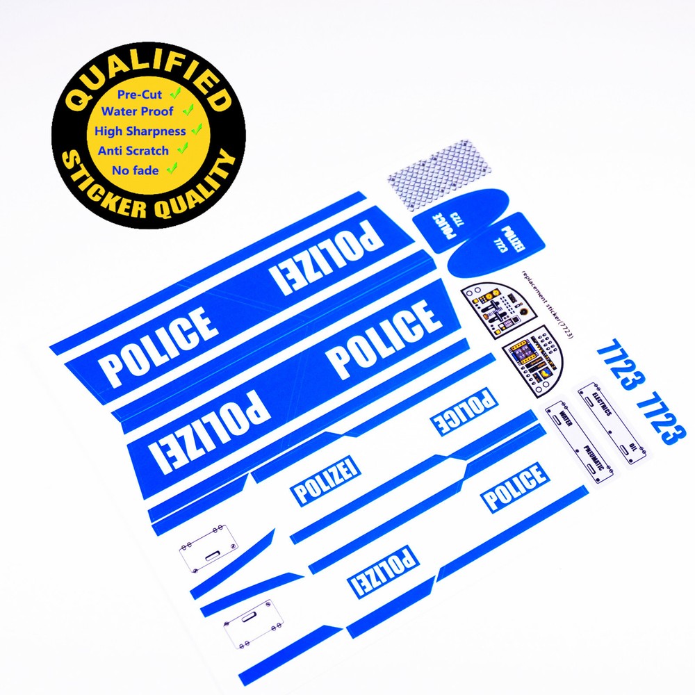 Replacement sticker for set 7723 Precut sticker