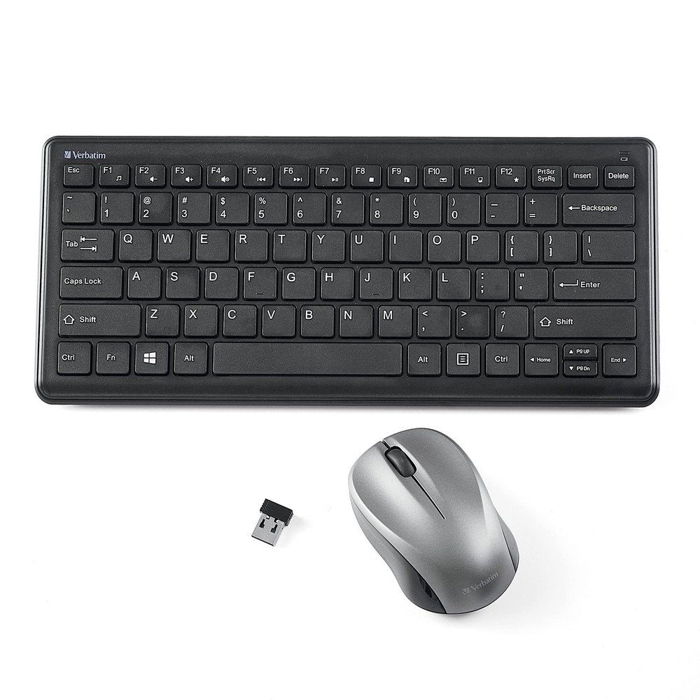 Verbatim Silent Wireless Compact Keyboard and Mouse Combo