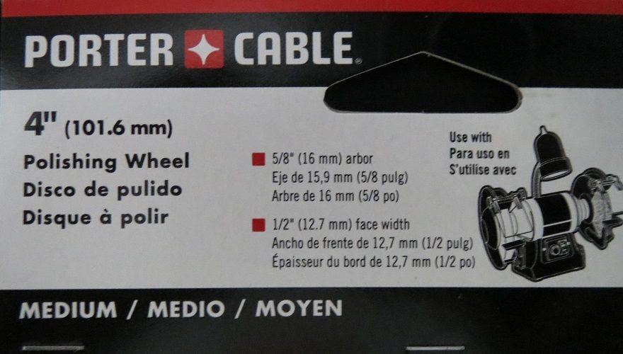 Porter Cable PC4MBP 4" Firm Buffing Pad White 3PKS