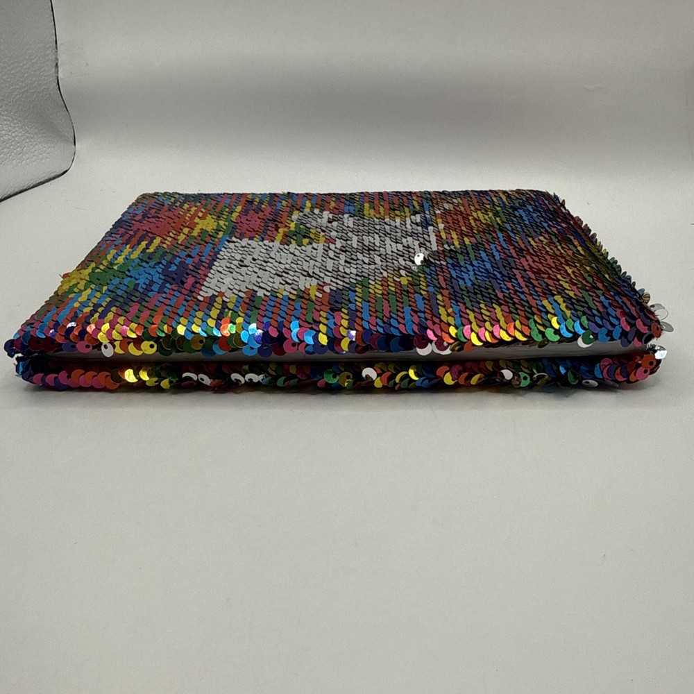 Unicorn sequin padded notebook - 8.5” x 6”