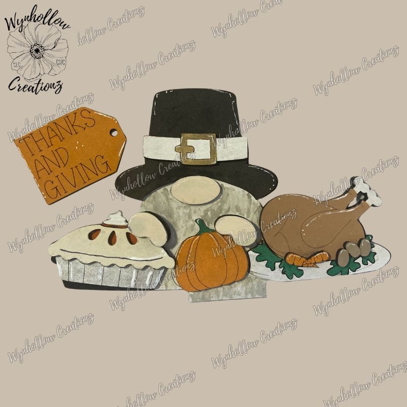 Thanksgiving Gnome Interchangeable Basket Insert