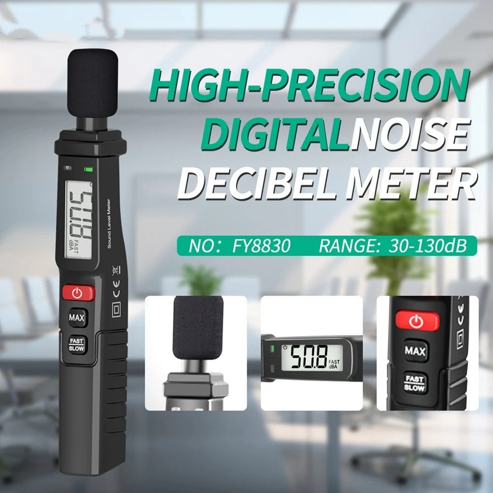 2X(Digital Noise Meter Sound Level Meter Handheld DB Meter A-Weighted1429