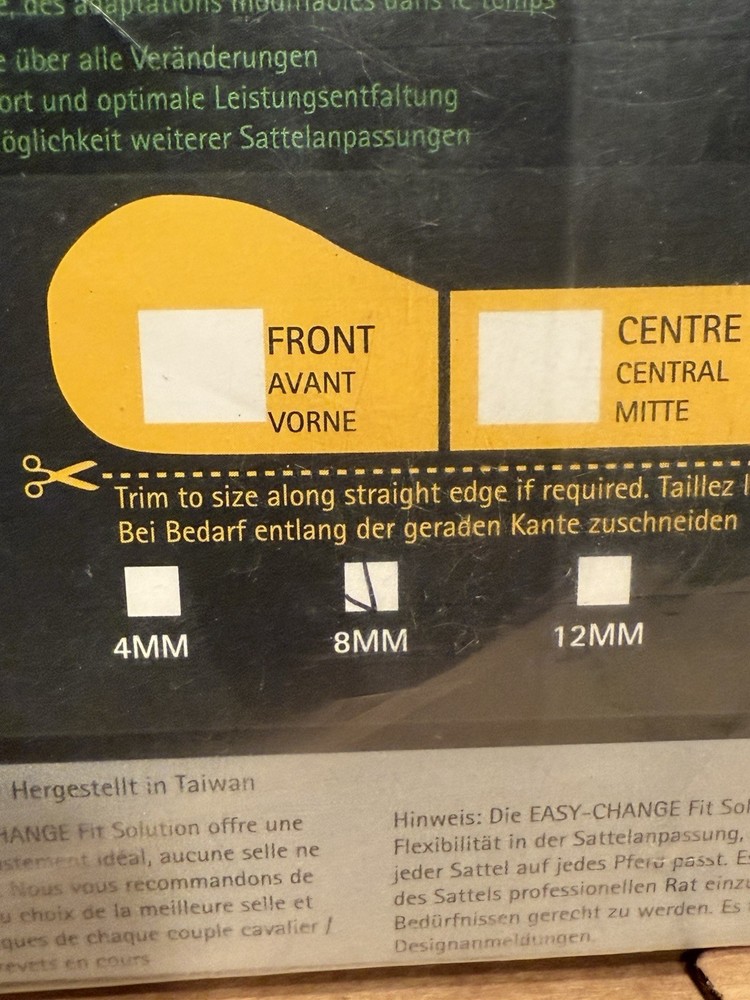 Wintec Bates Easy Change Riser System. Pair - Pony Or Jump Riser. Rear 8 mm.