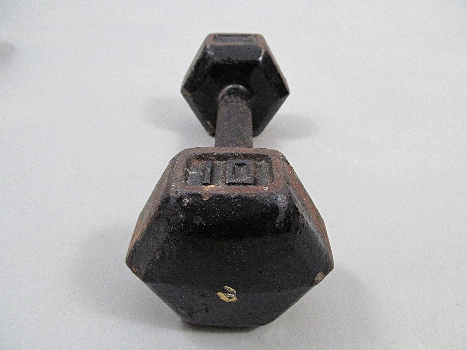 Vintage York 10 lb Cast Iron Hex Dumbbell