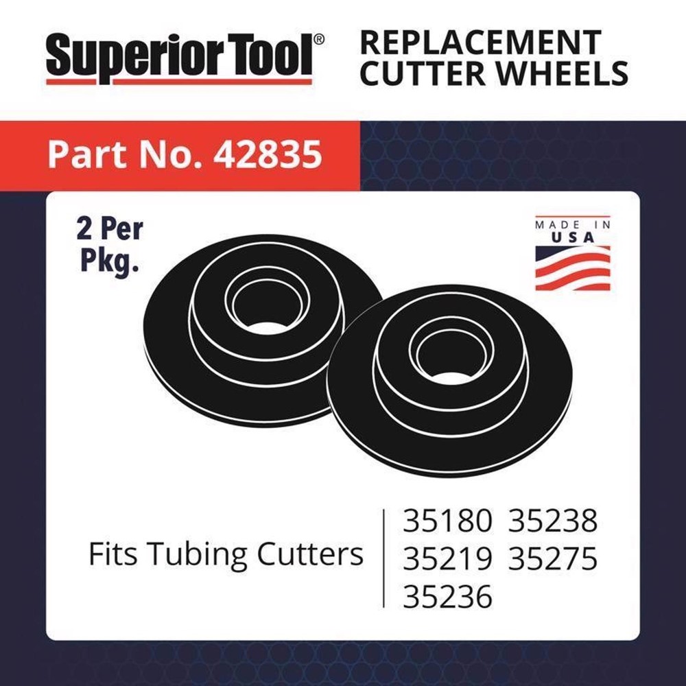 Superior Tool Pipe Cutter Black/Silver (6-pack)