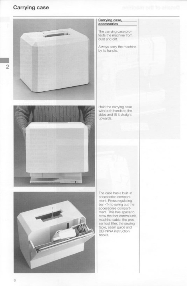 BERNINA 1260 Sewing Machine User Manual - EXTRA-DUTY WIRE BOUND - ROBUST COVERS