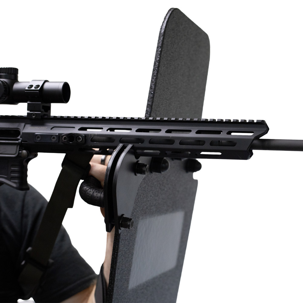 Caliber Armor Weapon Support Bracket - Universal Aluminum Shield Rest