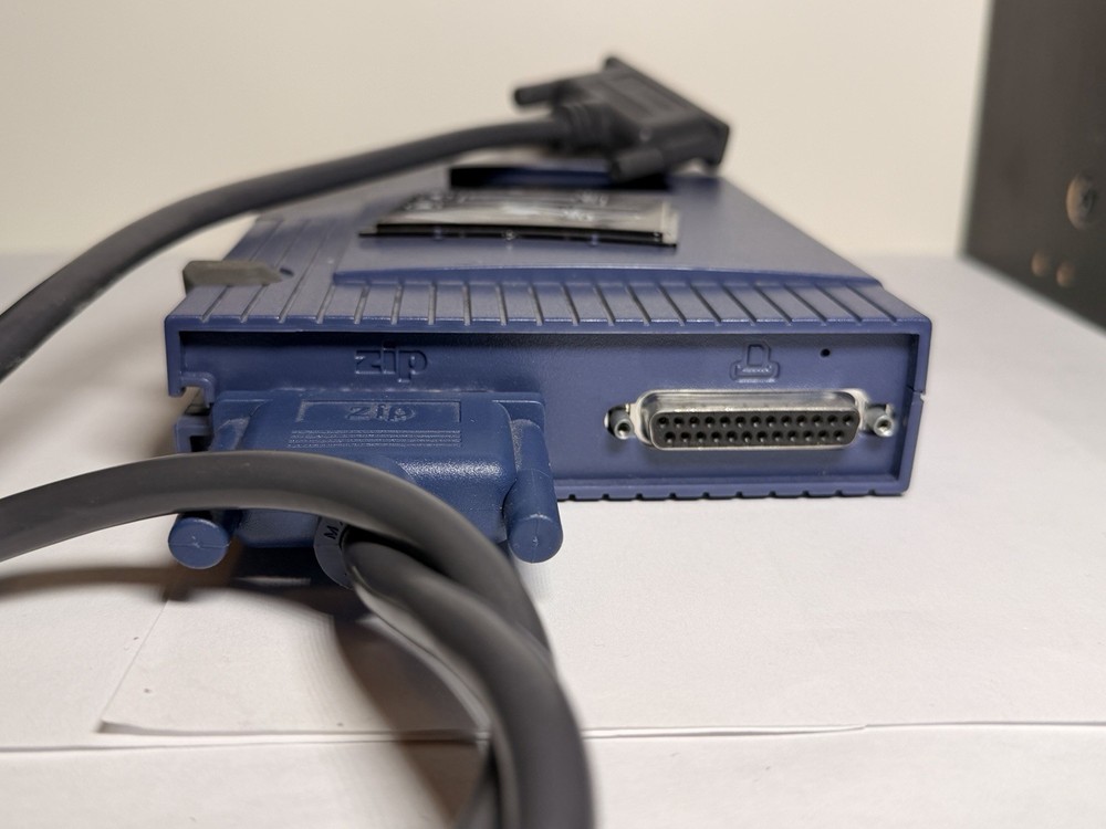 IOMEGA 100 Zip Drive w/ OEM Parallel Port Cable Untested