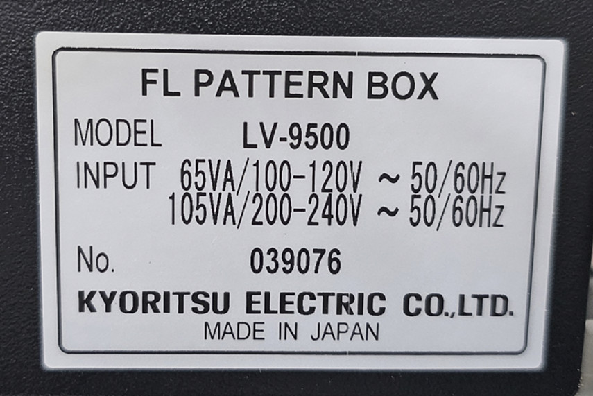 Kyoritsu Electric LV-9500, FL Pattern BOX