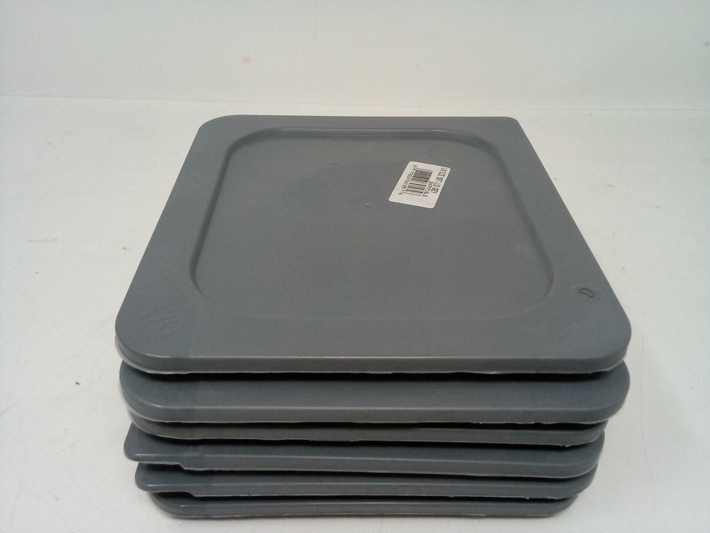 Vigor 1/6 Seal Pe Vigor Soft Lid Grey  -(247FP16LS) 6-Pack