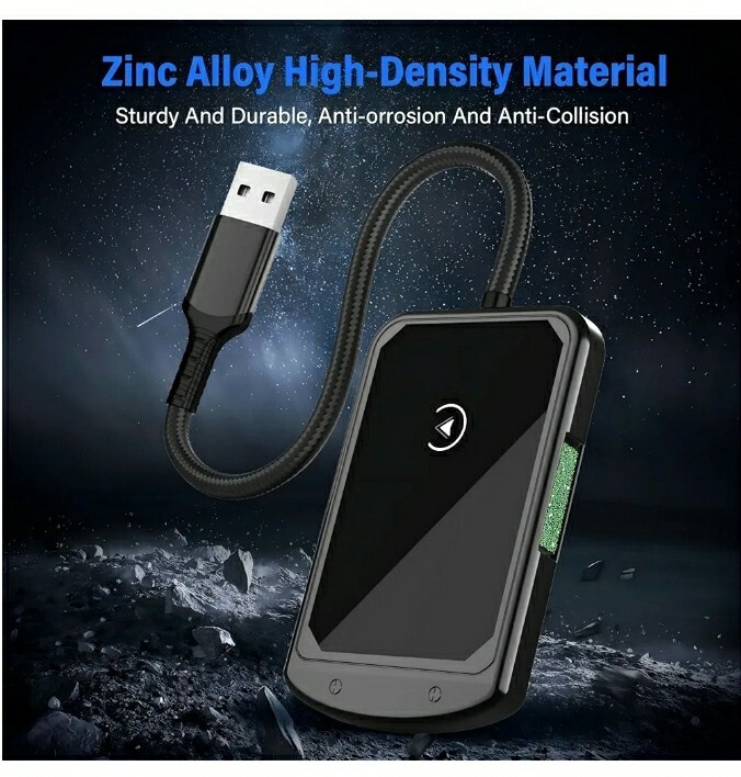 Wireless CarPlay / Android Auto Adapter Dongle for iPhone IOS 10+ & Android 11+