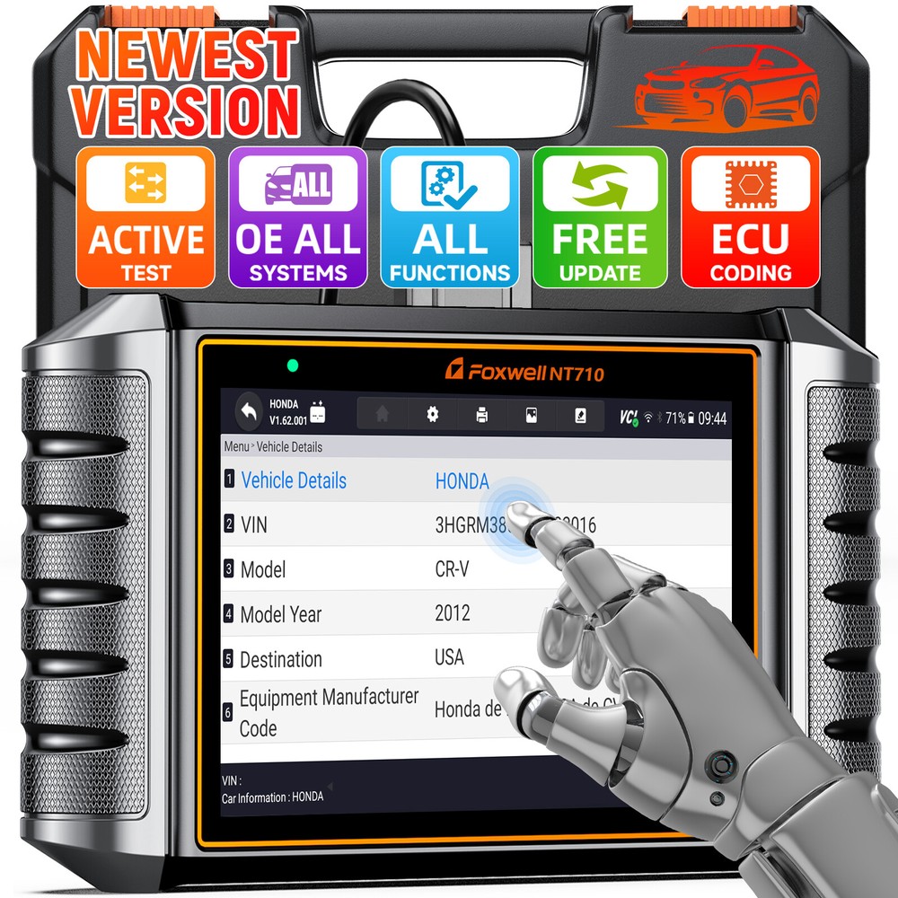 FOXWELL NT710 For Ford Bidirectional Car OBD2 Scanner Diagnostic E-CU Coding DPF