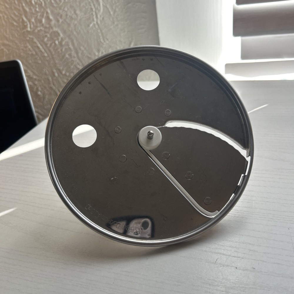 Kitchen Aid Food Processor KFP0711WH Replacement Part Slicing Blade Disk Clean