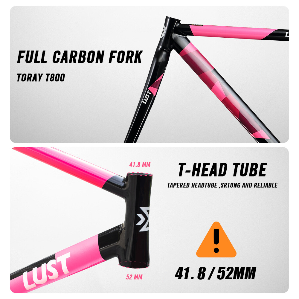 Fixed Gear Frameset Extra Light Track/single Speed Road Bike Frame Carbon Fork