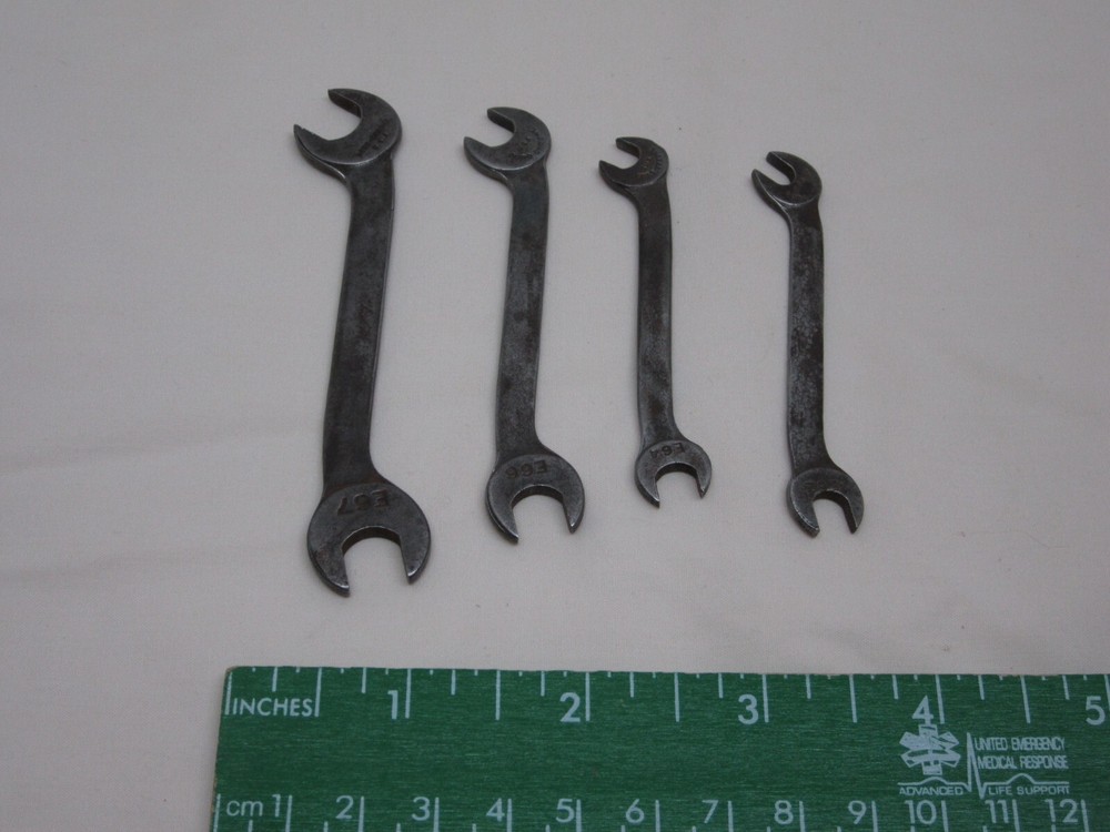 4 Duro Chrome E67 to E63 Ignition Angle Wrenches Double Open End