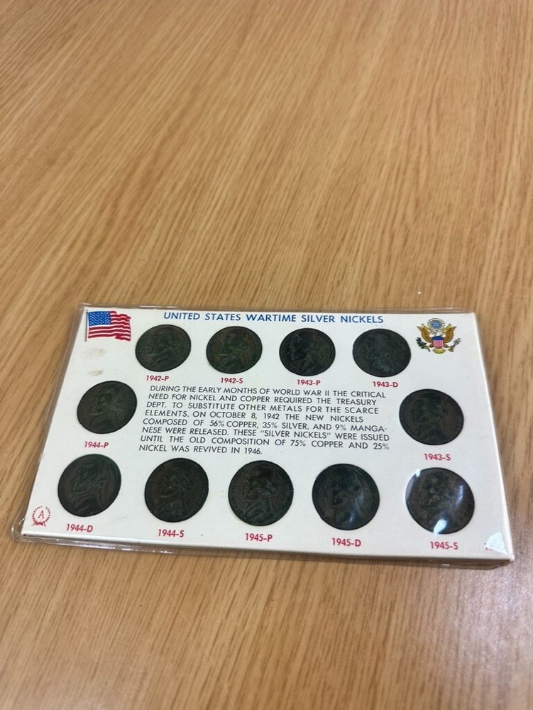 US Wartime Silver Nickels