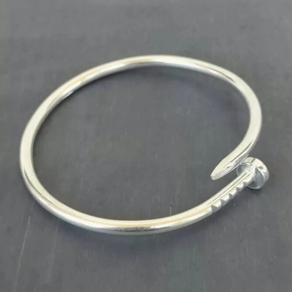 Solid 925 Sterling Silver Handmade Bangle Beautiful Men's & Women's Gift Bangle