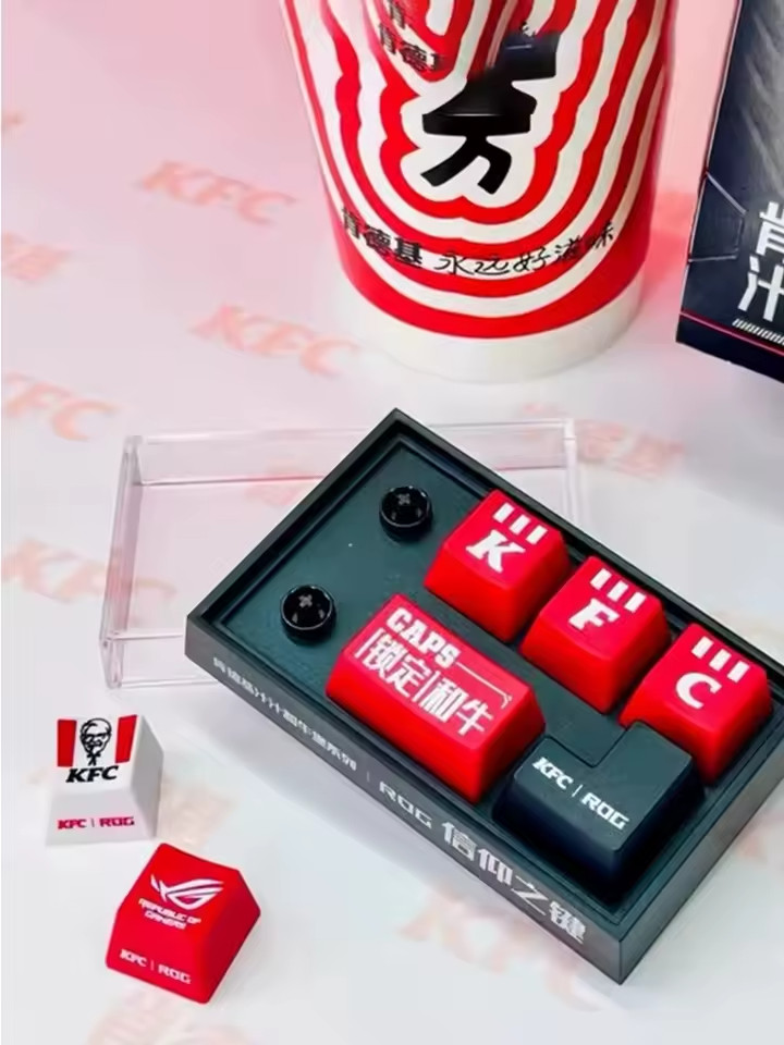 2025 KFC ROG Keyboard KeyCap Replace Completed Set 6 PCS NIP