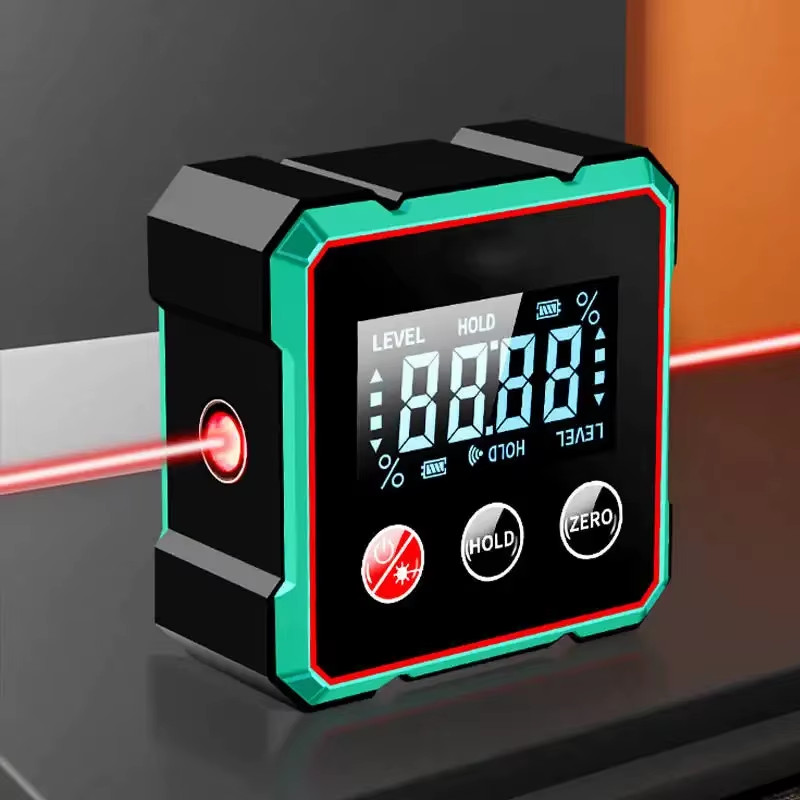 360° LCD Electronic Protractor Mini Inclinometer Measuring Tool Magnetic Digital