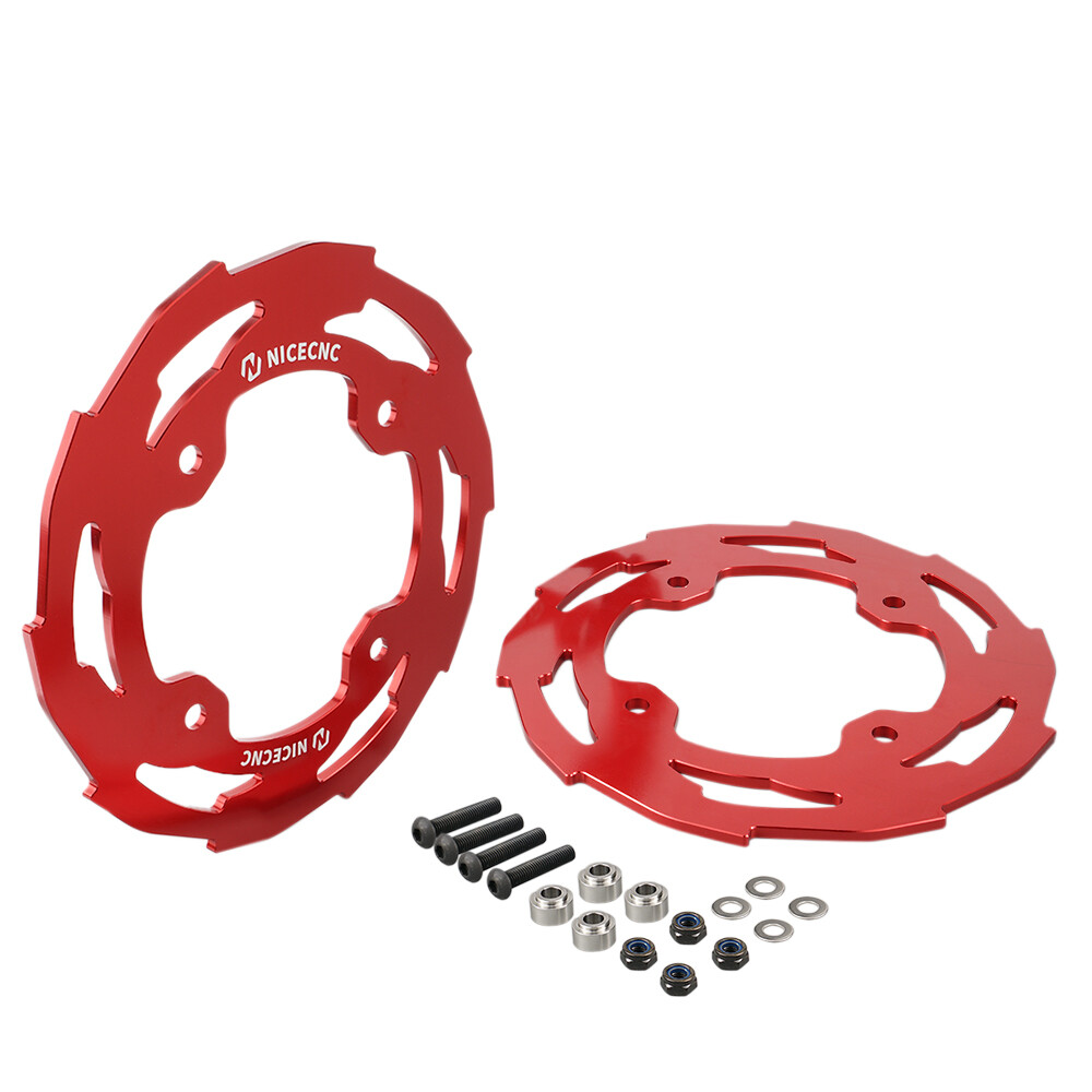 NICECNC Rear Dual Sprocket Guards Protector For Yamaha YFZ450R #5TG-25438-10-00