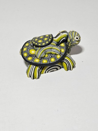 POLYMER CLAY TURTLE MAGNET