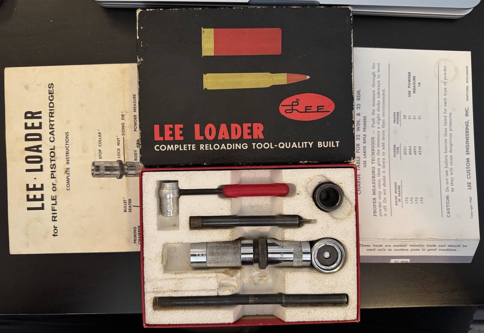 Lee Loader 32 Winchester Special Complete Set Vintage .32 WIN