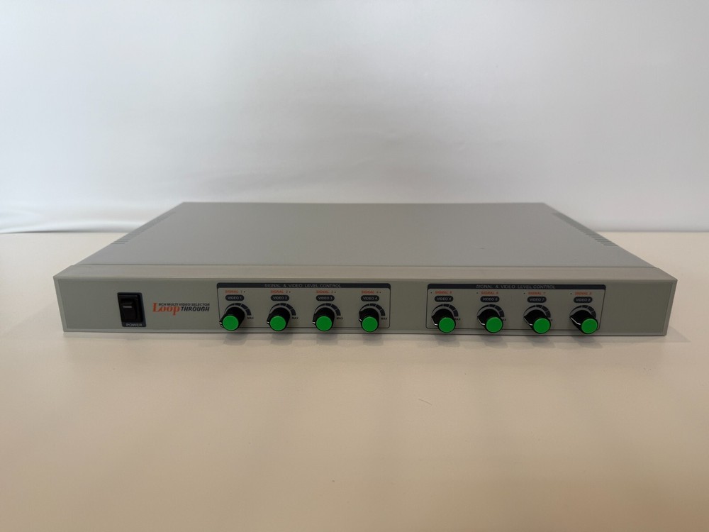 Loop Through, Level Control Eyemax 8CH Amplifier Splitter Multi Video Selector