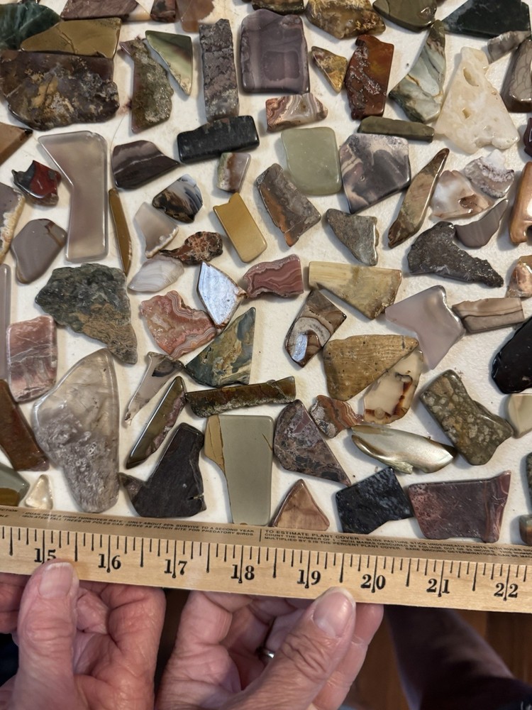 8 POUNDS SLICED POLISHED ROCKS