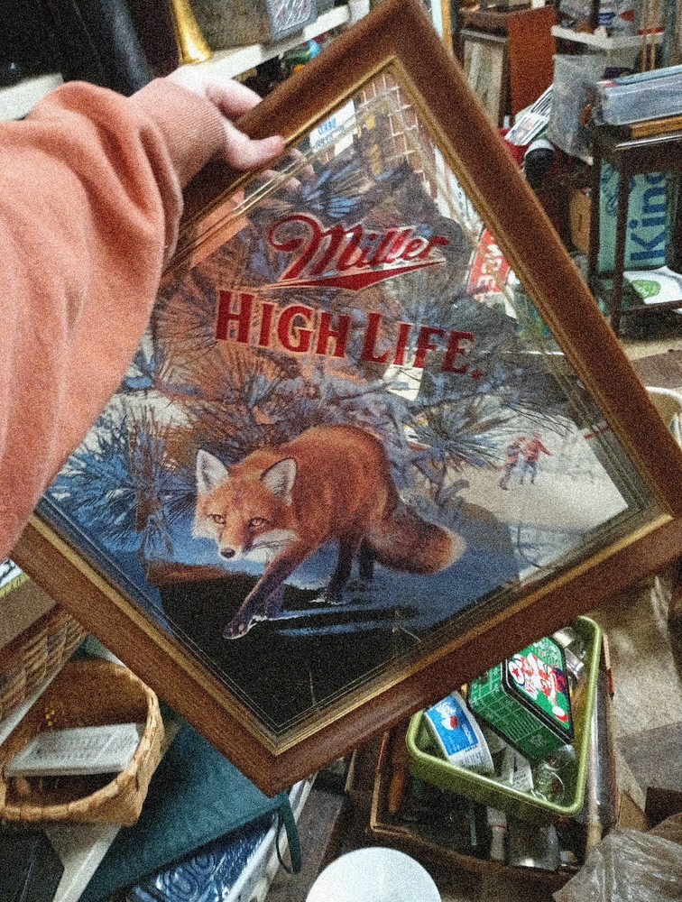 Miller High Life Sly Fox Beer Mirror