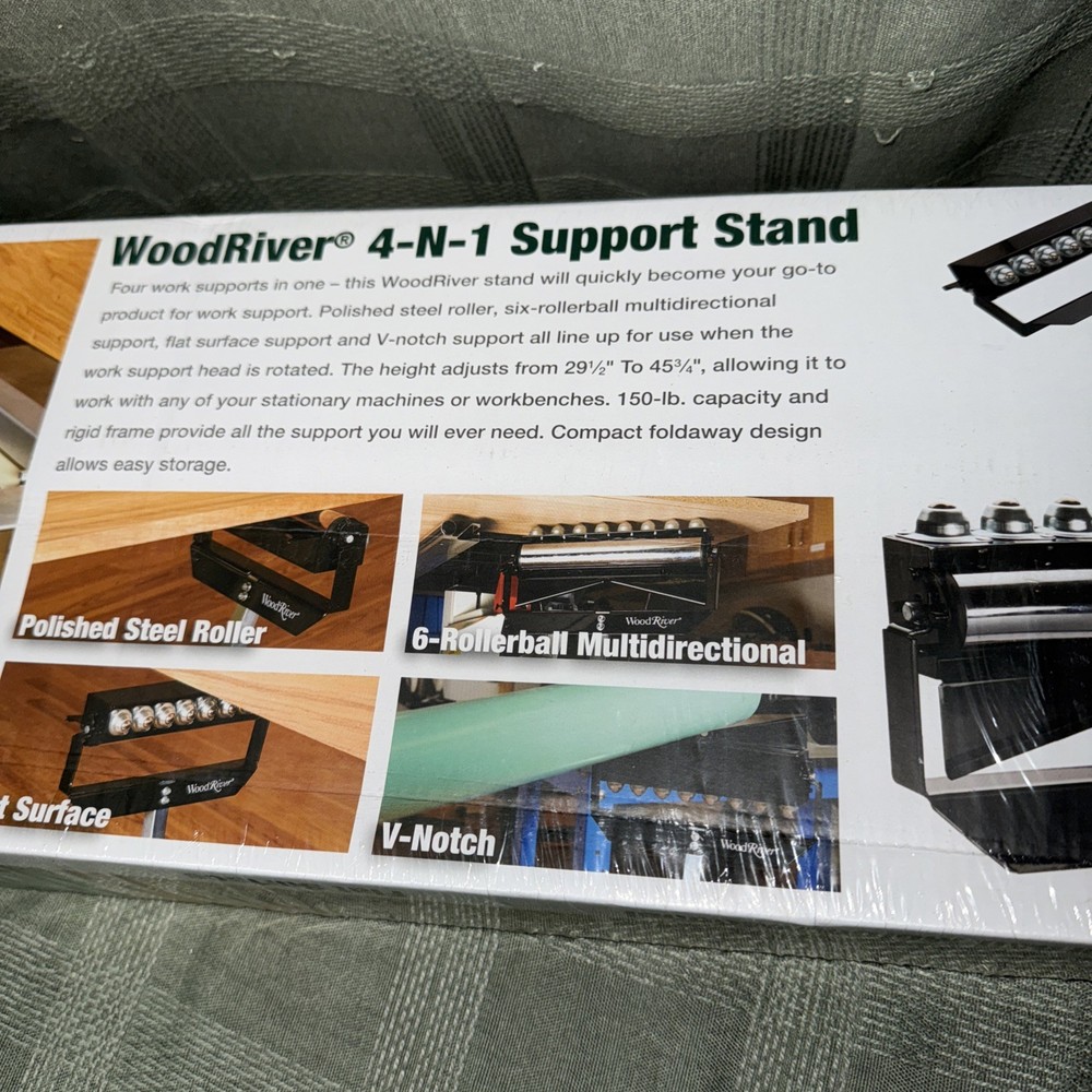 WOODRIVER Single Roller Work Support Stand