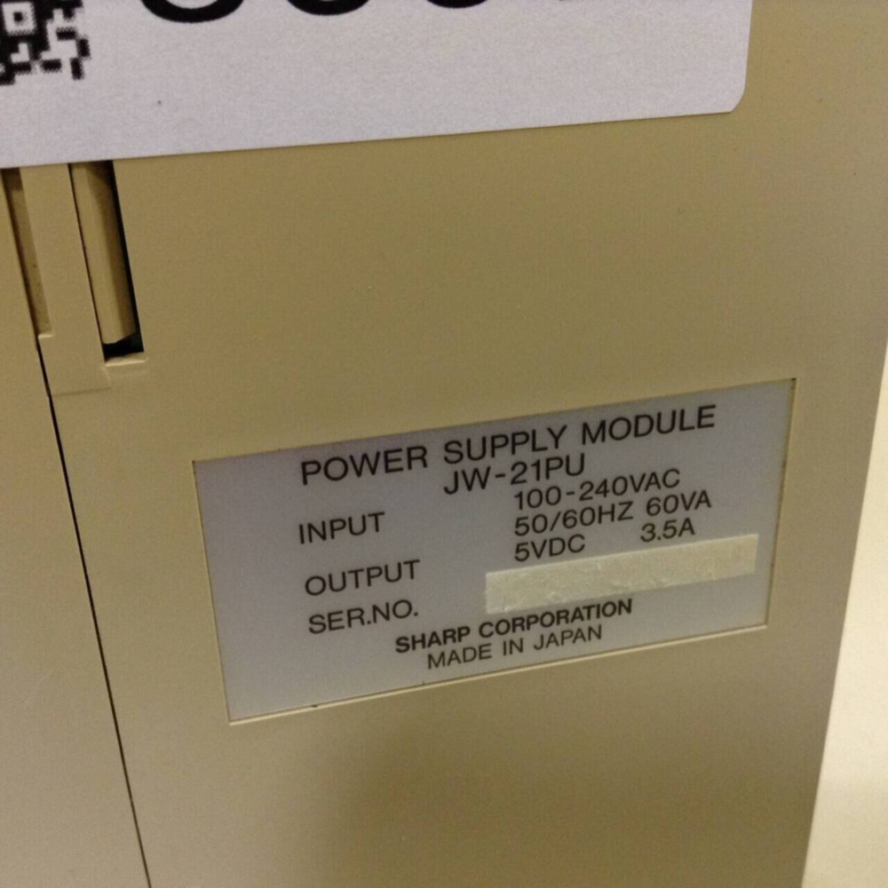 SHARP Power Supply Module JW-21PU Used #83578