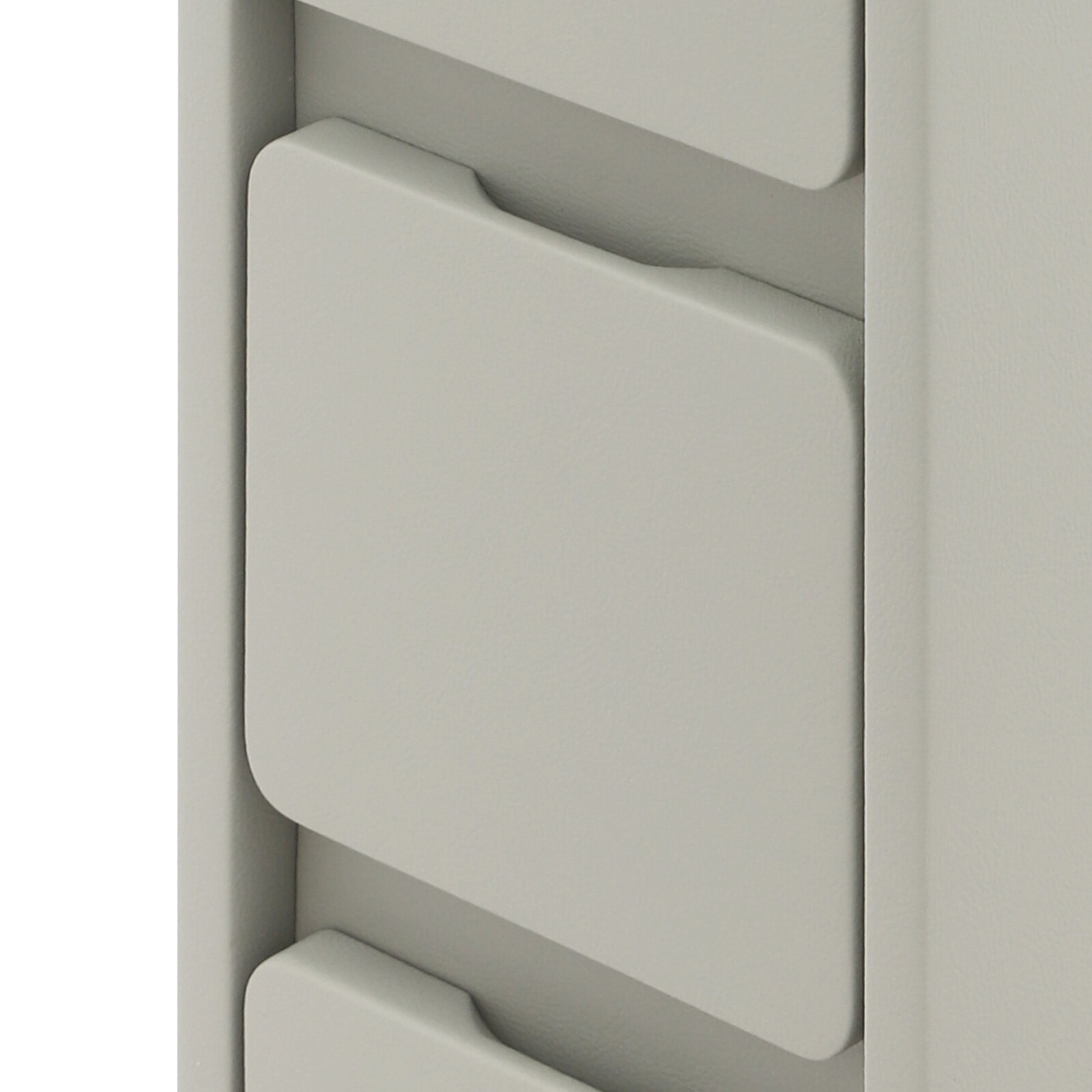 Solid Wood Bedside Table With Drawers, 3 Tiers Small Narrow Nightstand Bedroom