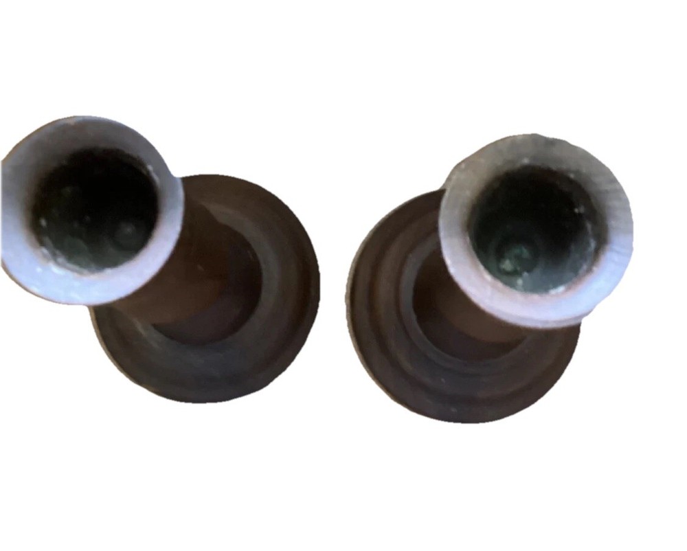 2 Solid American Walnut Candle Stick by DiDWare Model No 1700