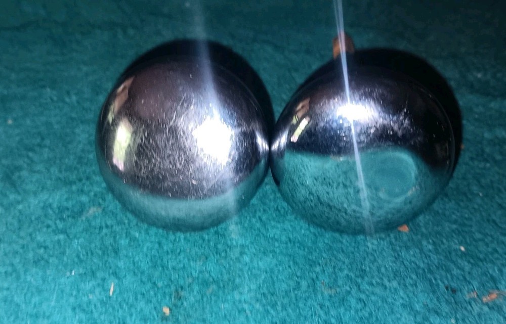 Vintage 2" round Chrome Passage Door Knobs Adjustable 4" Shaft