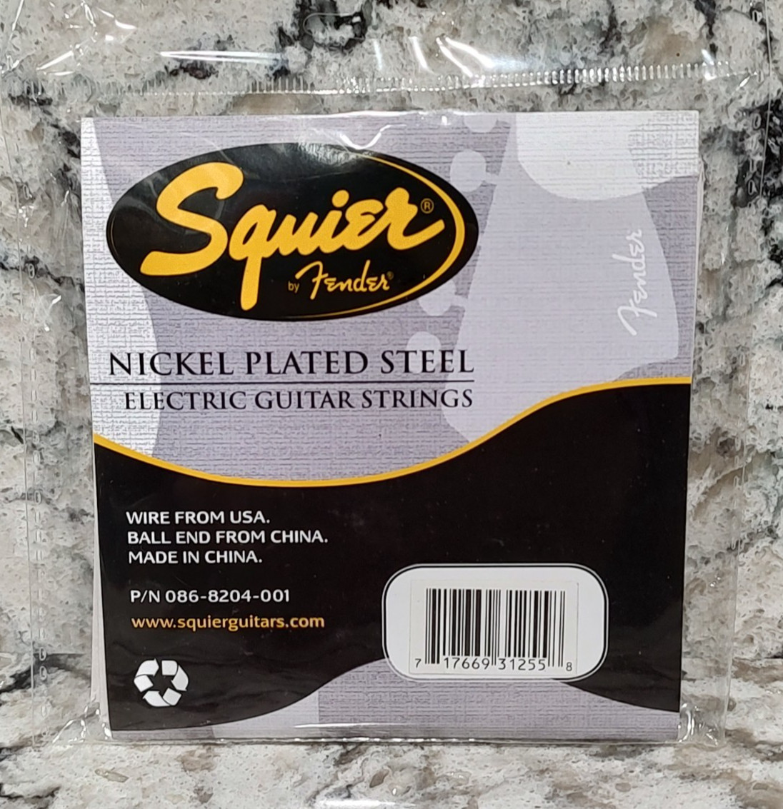 5 PACKS - FENDER SQUIRE 6 STRING ELECTRIC GUITAR STRINGS 9-42 - LIGHT GUAGE