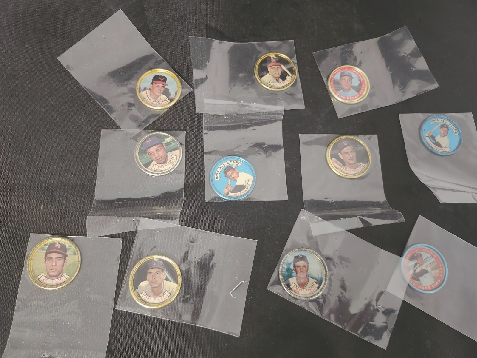 Lot of 10 1960's Topps coins