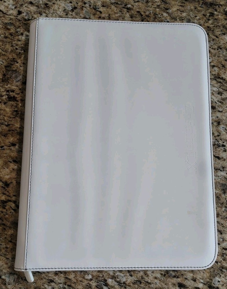 Trading Card Binder Folio 9 Pocket White