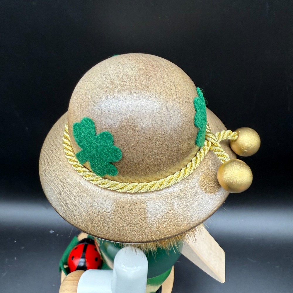 🎉 Steinbach Chubby Lucky Fellow Nutcracker S1361 11" w/ Box 🍀 Ladybug Germany
