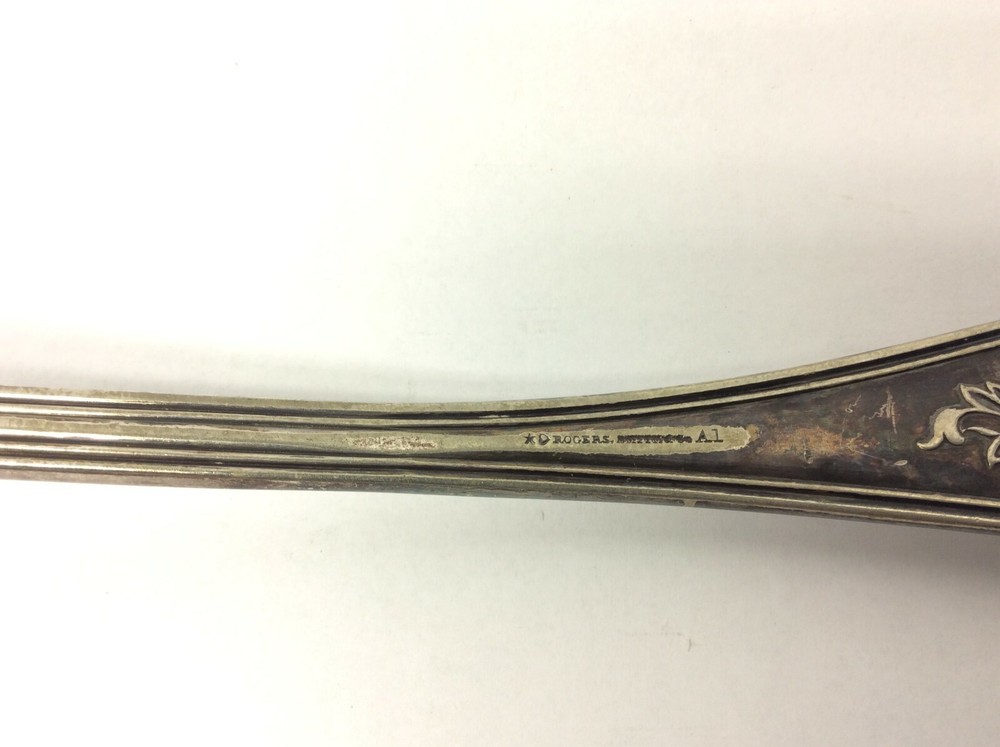 Vintage Used Olive by Roger Smith & Co Silverplate Ladle Kitchen Utensil