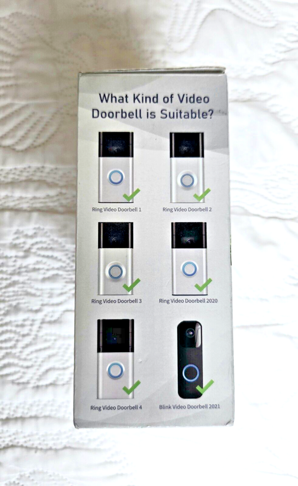 Trushome Adjustable No-Drill Mounting Bracket for RING Video Doorbells