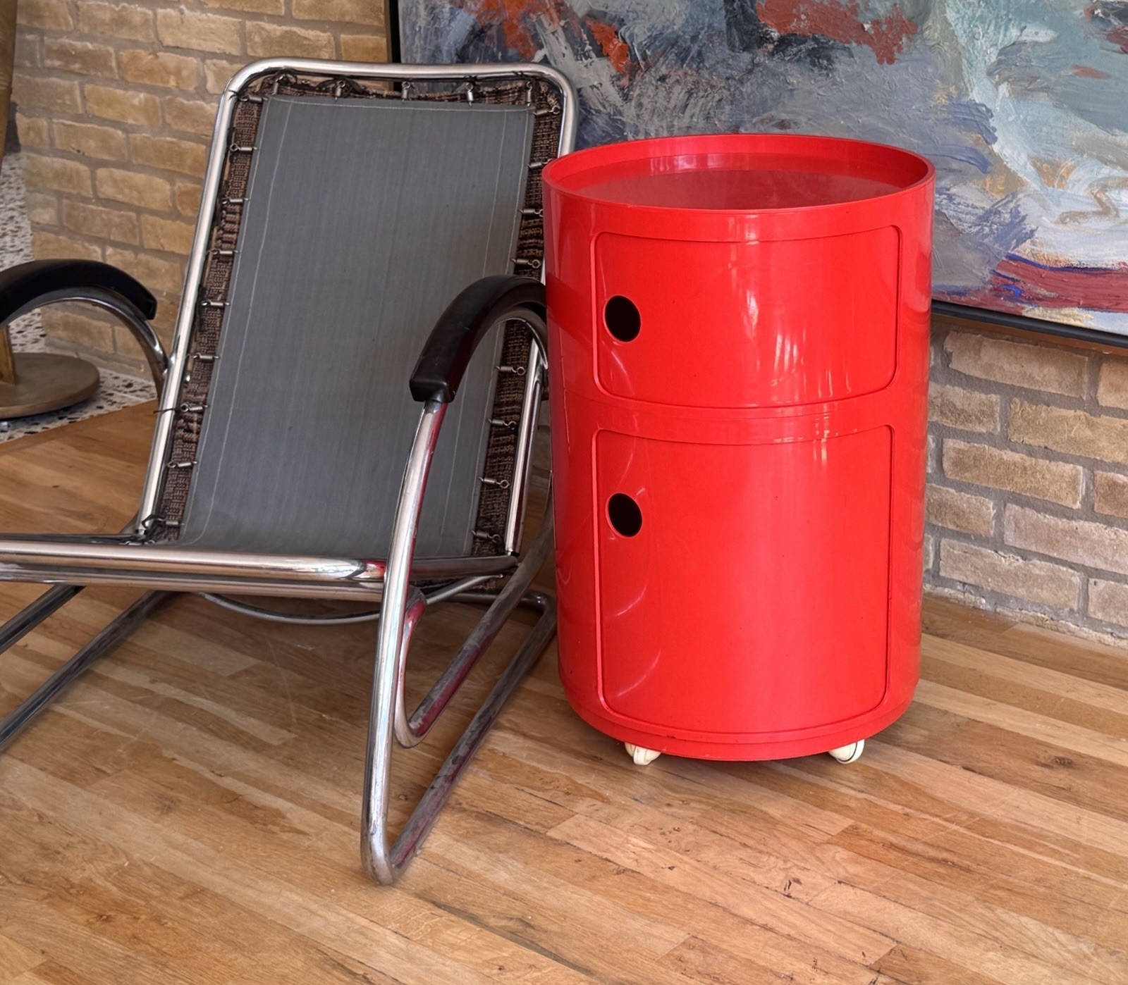 1970 Kartell Componibili Space Age Plastic Storage Unit Side Table Vtg Italy Mcm