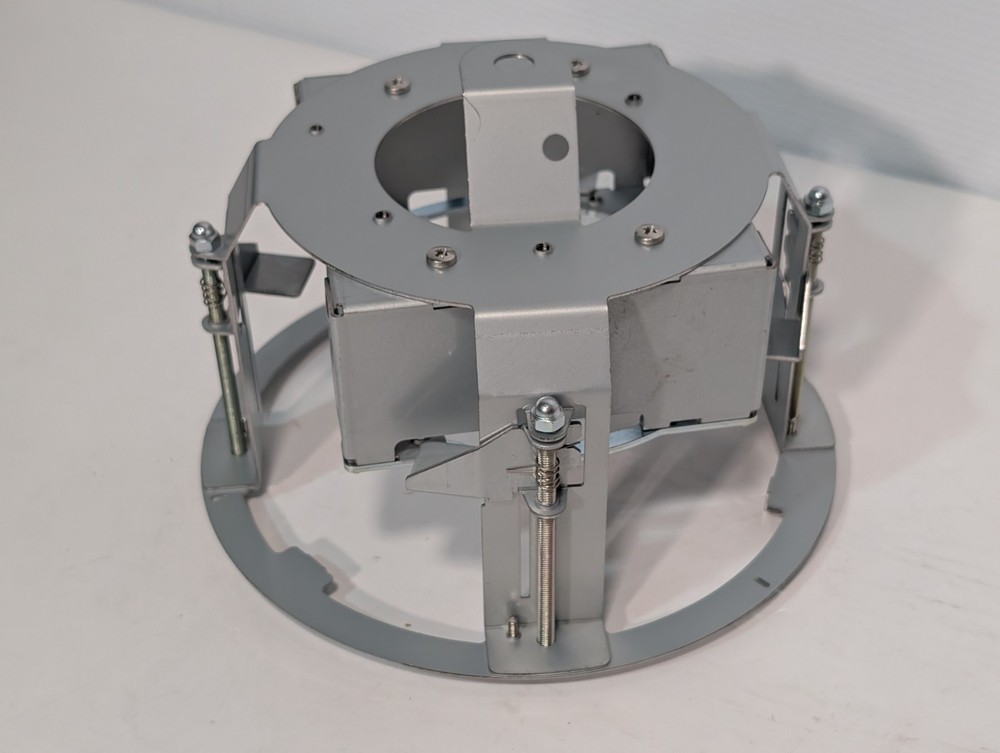 Pelco CCTV Flush Security Camera Mounting Housing Kit for Ceiling White Plate