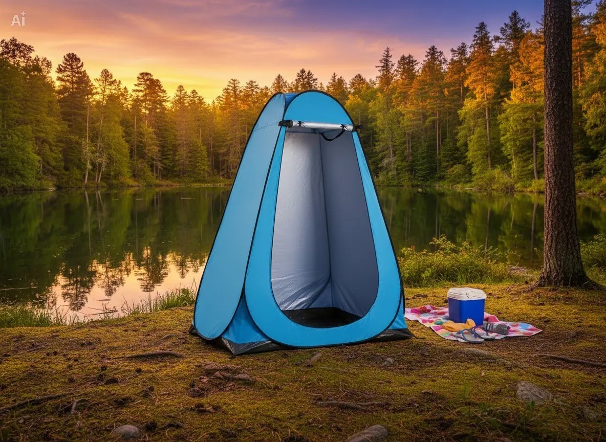 BLUE Pop Up Privacy Shower Tent