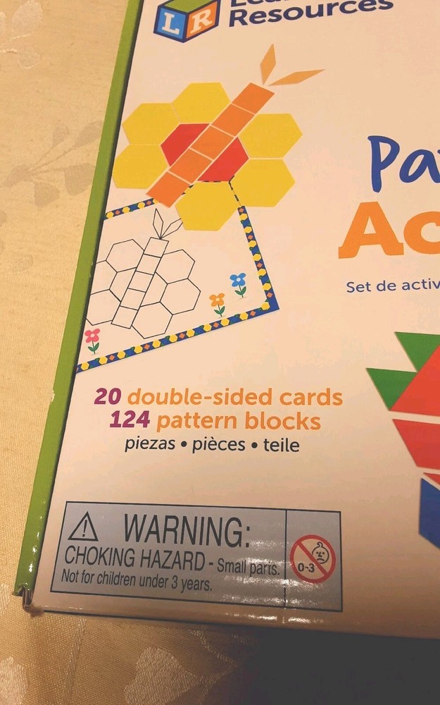 Learning Resources Pattern Block Shape Preschool Autism Activity Set Plastic
