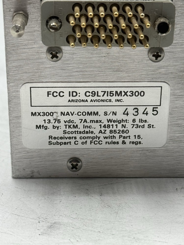 TKM MX 300 NAV/COMM READ