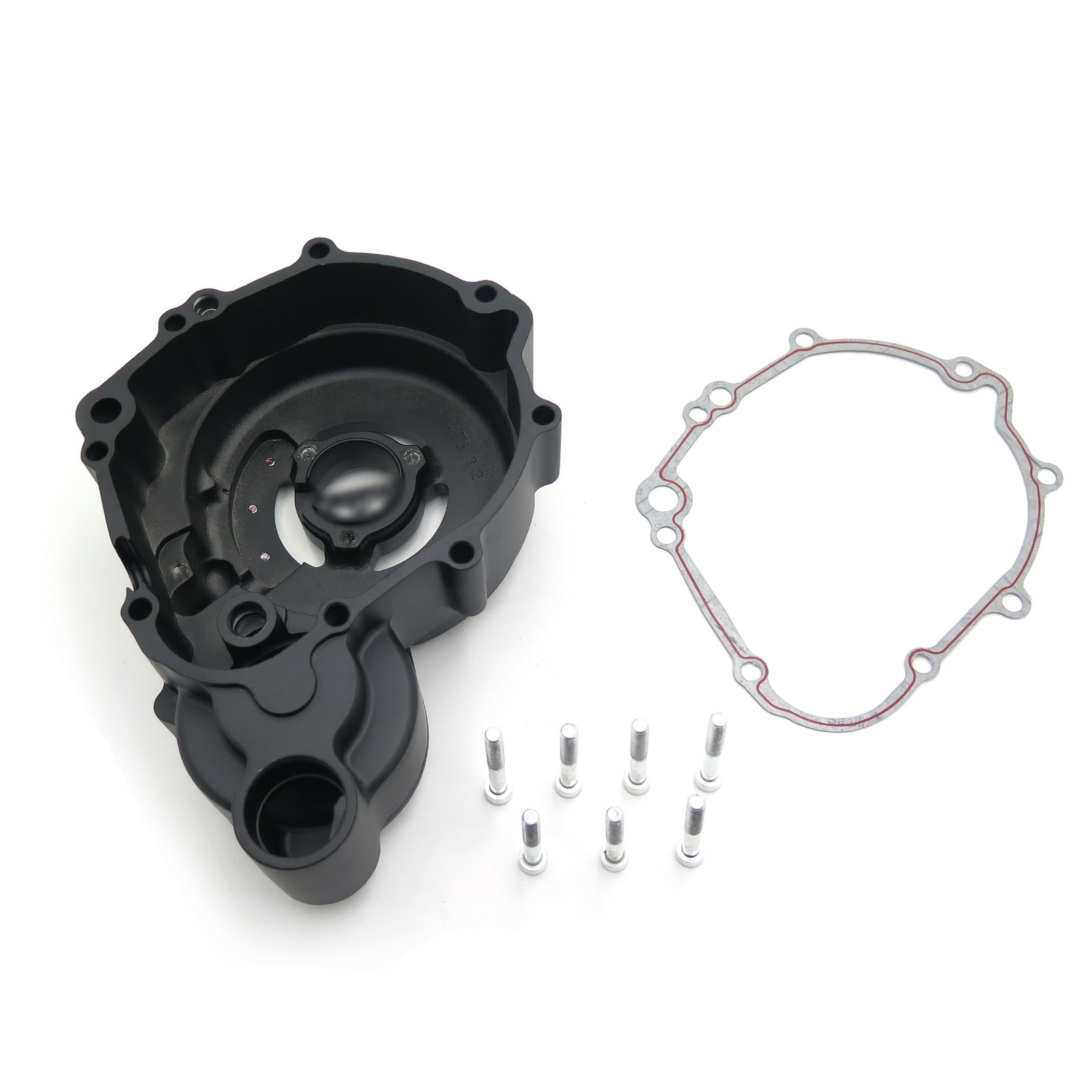 Black Left Engine Stator Cover See Thru For Suzuki 06-16 GSXR 600 750 Gasket cle