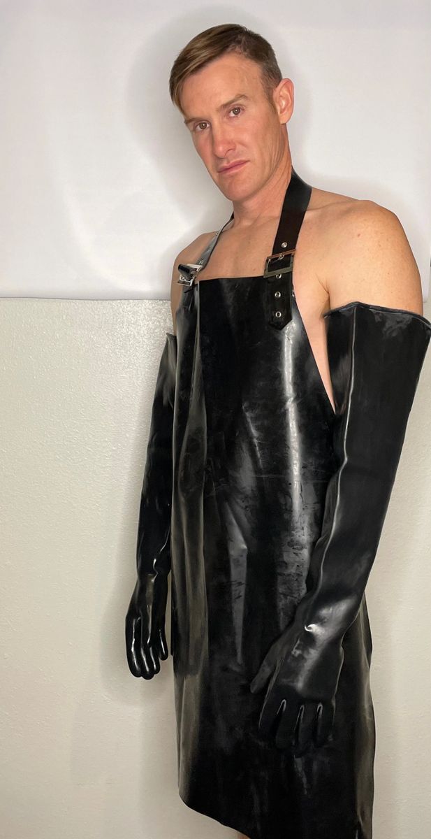 Extra Long Heavy Thick Latex Gloves Fetish Wear, heavy rubber wear