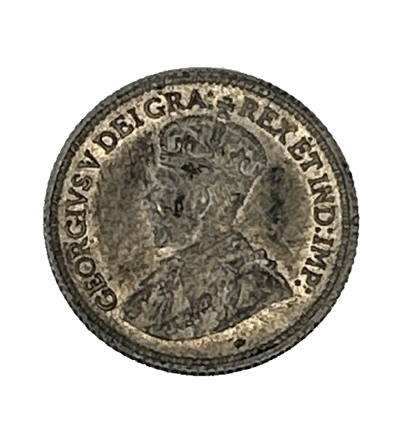 1914 CANADA SILVER 5 CENTS