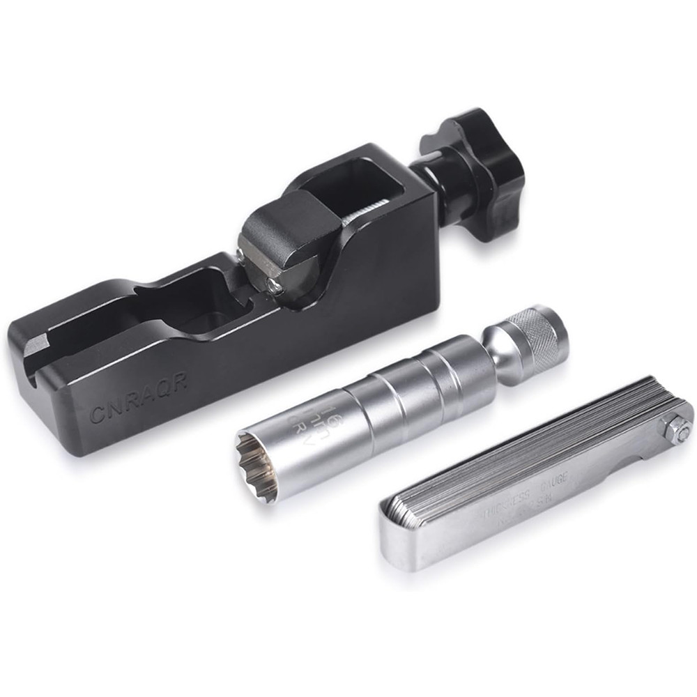 Universal Spark Plug Gap Adjustment Tool + 16mm Spark Plug Socket + Feeler Gauge